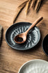 Spoon Rest for Kitchen Counter, Dark Gray Utensil Holder, Modern Farmhouse Decor for Spoons, Ladles, Tongs, Spatula