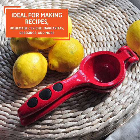 IMUSA USA Red Lemon/Lime Squeezer, One Size