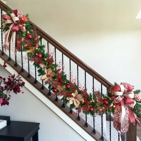 24Pcs 17inch Christmas Tree Decorations Artificial Berry Stems Christmas Red Berries Holly Berry Red Berry Picks
