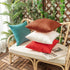 Woaboy Set of 2 Outdoor Waterproof Throw Pillow Covers, Rust Decorative Farmhouse Cushion Cases for Living Room 16x16