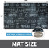 Drymate Coffee Maker Mat, Absorbent & Waterproof Kitchen Counter Protector, 12” x 20” Java Chalkboard Accessory