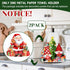 HNBYTJ Countertops 2 Christmas Paper Towel Holder, Christmas Gnomes Santa Claus Decor, Metal Stand Towels Paper Holder