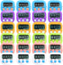 BXF SPORTS 24 Pack Multi-Function Electronic Timer - Kitchen Timer,Magnetic Digital Timers,Big LCD Display,