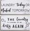 2 Pieces Laundry Room Decor Sign, Rustic Farmhouse Bathroom Wall Decor, Funny Laundry Signs (12 x 6 Inch)