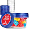 Stock Your Home 4oz Plastic Containers - 6 Pack Small Freezer Containers with Twist Top Lids for Leftover Food