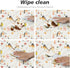 Yookeer Elastic Round Fitted Tablecloth, Bird Design, Stretchable Polyester Fabric for 40"-44" Table Cover