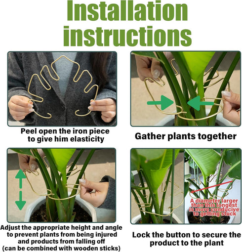 5PCS Set, Plant Stem Support - Durable Monstera Stabilizer Grapple Holder, Unique Design for Climbing Plants, Turtle
