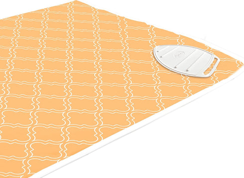 Encasa Homes Ironing Mat/Pad, Large 48"x28" with 3mm Padding & Silicone Iron Rest for Steam Pressing