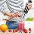 Multi Purpose Immersion Hand Blender Stick - 500W Turbo 8-Speed Mixer, Black for Smoothies, Puree, Sauce