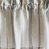 CHF McKenzie Striped Window Kitchen Curtain Valance, Rod Pocket, 58W x 14L inch, Grey