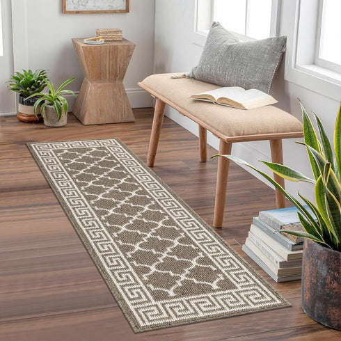 Pauwer Door Mat Indoor Entrance, 20"x59" Absorbent Dirt Trapper Welcome Mats, Washable Non Slip Runner Rugs for Hallway