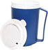 Rehabilitation Advantage Plastic Weighted Insulated Mug with Tumbler Lid (12oz), Blue