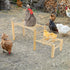 Vehomy Natural Wood Chicken Perch - Adjustable Roosting Ladder for Poultry
