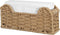 Kortimu Paper Rope Guest Towel Holder: Boho Scalloped Handwoven Napkin Tray, Holds Disposable