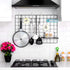 2 Pack Wire Wall Grid Panel - Black Magnetic & Metal Grid for Photos & Pictures Display in Home or Office