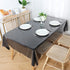 Obstal Clear Plastic Tablecloth 60 x 60 Inch, 100% Waterproof Oil-Proof Vinyl PVC Table Cloth for Dining Table, Indoor