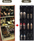 Over the Door Shoe Organizer - Black Mesh Organizer with 24 Pockets and Hooks for Space Saving Shoe Storage