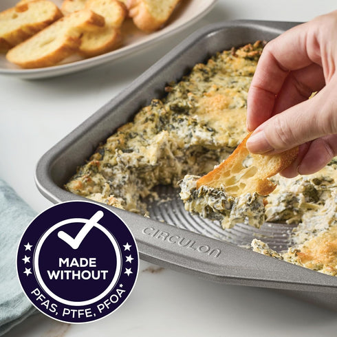 Circulon 51135 Total Nonstick Baking Pan, Square - 9 Inch, Gray
