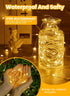8 66 200 Fairy Lights with Remote, Modes & Timer, Feet Led Christmas Light Twinkle Lights Plug in, Waterproof String
