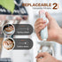 Rechargeable Milk Frother Handheld Electric Whisk Mixer with 2 Stainless Whisks, 3 Speed Adjustable Foam Maker for