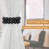 NICEEC 2 Pack Wood Bead Curtain Tiebacks, Strong Magnetic Natural Wooden Beaded Holdbacks for Draperies