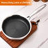 DELARLO 6-Inch Whole Body Tri-Ply Stainless Steel Mini Frying Pan, Oven Safe Induction Skillet, Detachable Handle