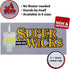 Ner Mitzvah Self Standing Cotton Wicks for Glass Oil Cup, Large Tabs, 2.5 inch Wicks (Pack of 50)