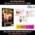 DLux 50 x 3 oz Mini Dessert Cups with Spoons, Square Tall - Clear Plastic Parfait Appetizer Cup - Small Reusable Serving Bowl for Party Desserts Appetizers - With Recipe Ebook by DLux