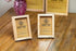 Wooden Picture Frames 8x10 Inch Set of 2, 100% Eco Unfinished Wood with Real Glass