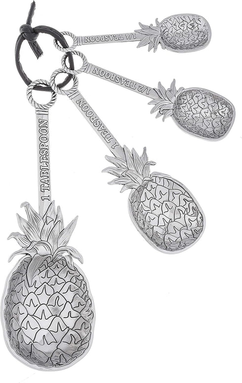 Measuring Spoons without Color - Pineapples (4 pc. set)
