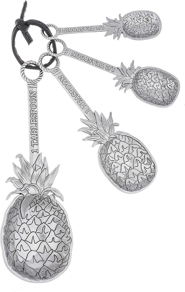 Measuring Spoons without Color - Pineapples (4 pc. set)