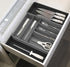 Simple Houseware Kitchen Drawer Flatware Organizer, Black/Gray by Simple Houseware