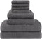 HOMEXCEL 8 Piece Bath Towel Set, Microfiber Bathroom Towel - 2 Bath