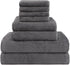 HOMEXCEL 8 Piece Bath Towel Set, Microfiber Bathroom Towel - 2 Bath