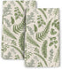 Wovoto Cute Botanic Dish Towels for Drying Dishes, Absorbent Decorative Sage Green Herbs