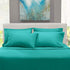 Nestl Extra Deep Pocket Split King Sheet Set - 7 PC Soft Microfiber Bedding Sheets & Pillowcases, Teal Blue/Green