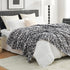 Cozy 90"*90" Bliss Leopard Print Fuzzy Throw Blanket for Bed & Couch, Thick Soft Warm Fleece Blankets for Room Decor