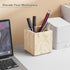 Countertop Real Natural Travertine Marble Toothbrush Holder & Pen Holder & Makeup Brush Holder & Utensil Holder