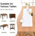 36 Inches 12X36 Inch Farmhouse White Table Runner Small Short Table Runners Coffee Table Runner for Dresser Living Room