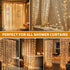 Patioman 72 Inch 8 Waterproof LED Shower Curtain Lights - Fairy Lights for Bathroom, Modes Warm White Spa Mood Lighting