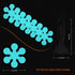 24 Secopad Bathtub Stickers Non-Slip, PCS Safety Shower Treads Adhesive Appliques with Premium Scraper (Blue)