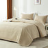 Set,Beige Set,Lightweight Seasons,3 Piece(1 Quilt,2 akkialla King Quilt Bedding Ultrasonic King/Cal King Quilt Soft