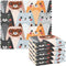 Cute Cats Microfiber Reusable Cleaning Cloths, Kitchen Dish Cloths for Washing Dishes, 6 Pack Animal Dish Towels