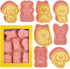 Dog Cookie Cutters Set, 8 Pcs Puppy Cookie Cutters with Plunger Stamps for DIY Biscuit Dog Snacks