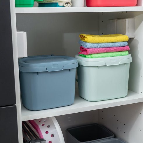 Everyday Kitchen Food Waste Compost Caddy Bin, 4.5 Litre, Air Blue