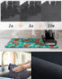 Coffee Bar Mat Accessories for Countertop, Pioneer Flower Rubber Backed Dish Drying Mats, 20x12in, Fit Under Coffee