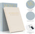 Set 2 Beautiful Decorative Books - of Linen Boxes Enhance Your Coffee Table, Bookshelf or Mantel Decor - Stylish