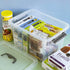 Bringer 6-Pack Clear Plastic Latching Storage Box - 10 L Plastic Box