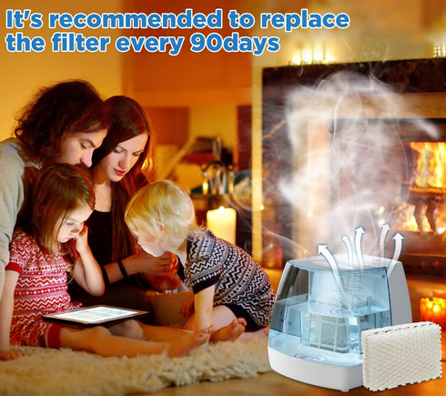 Freeboy Wf813 Eqwf813 Replacement Humidifier Filters for Equate Eqwf813 Eq-2119-Ul; Procare Pcwf813; 4 Pack