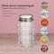 Retro Style Salt and Pepper Shakers with Stainless Tops, 2